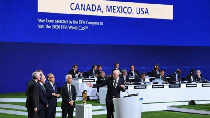 ایالات متحده آمریکا، مکزیک و کانادا مشترکا به عنوان میزبان جام جهانی 2026 انتخاب شدند - خبرگزاری افغان ایرکا