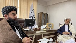  دیدار مجاهد با عبدالطیف نظری در کابل - خبرگزاری افغان ایرکا