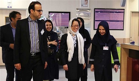 بازدید یک مقام کمیساریای عالی حقوق بشر از بیمارستان رضوی مشهد - خبرگزاری افغان ایرکا