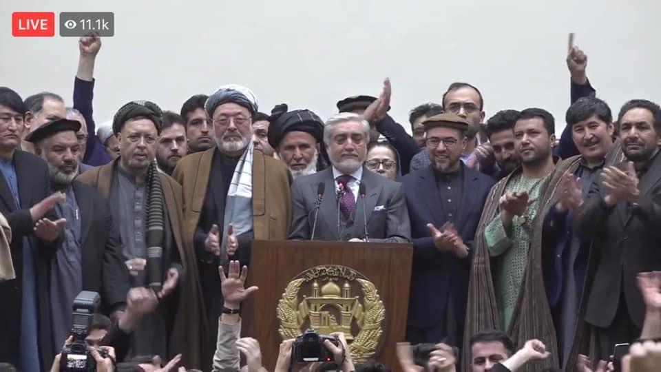 عبدالله عبدالله در نخستین سخنرانی پس از اعلام نتایج نهایی انتخابات: ما پیروزیم، دولت تشکیل می دهیم - خبرگزاری افغان ایرکا