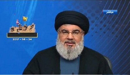 سید حسن نصرالله: هدف ما بیرون راندن داعش از سراسر مناطق مرز لبنان و سوریه است