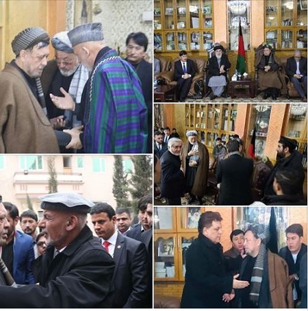 حضور سنگین رهبران سیاسی و اجتماعی در غم شریکی با استاد محقق - خبرگزاری افغان ایرکا