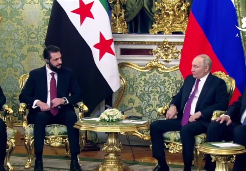 دیدار پوتین با جولانی در کرملین؛ حمایت روسیه از ثبات سوریه دیدار پوتین با جولانی در کرملین؛ حمایت روسیه از ثبات سوریه