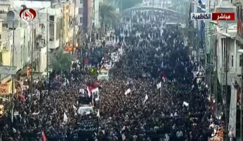 مراسم وداع با پیکر سردار شهید سلیمانی از کاظمین آغاز شد - خبرگزاری افغان ایرکا