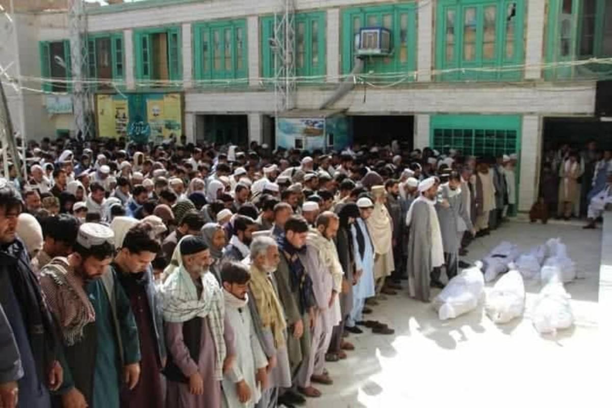  وداع قندهار با شهدای مسجد «الفاطمیه» - خبرگزاری افغان ایرکا