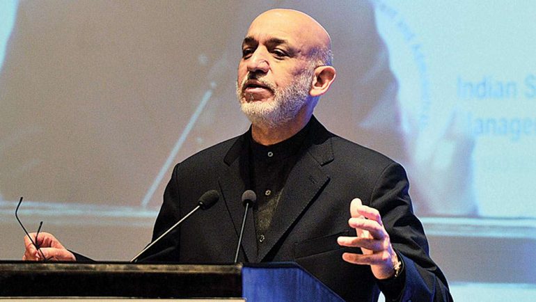 کرزی: صلح را از پروژه ی خارجی به روند ملی تبدیل کنید /حکومت با طالبان در بامیان مذاکره کند