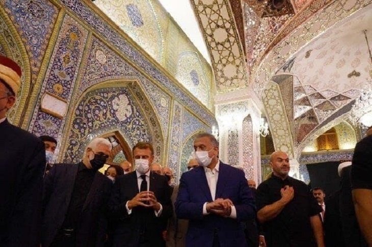 مکرون به حرمین عسکریین رفت  - خبرگزاری افغان ایرکا