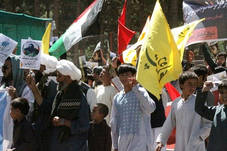 حضور گسترده مردم هرات در تظاهرات روز جهانی قدس - خبرگزاری افغان ایرکا