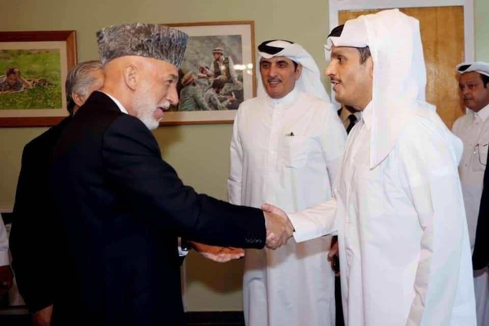 حامد کرزی و عبدالله عبدالله با امور خارجه ی دولت قطر دیدار کردند - تصویر سوم خبر