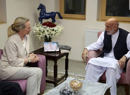 دیدار معاون وزارت خارجۀ امریکا با کرزی پس از سفرش از پاکستان - خبرگزاری افغان ایرکا