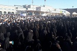 حرکت تشییع کنندگان پیکر مرحوم آیت الله محقق کابلی (ره) به سمت حرم حضرت معصومه (س) - خبرگزاری افغان ایرکا