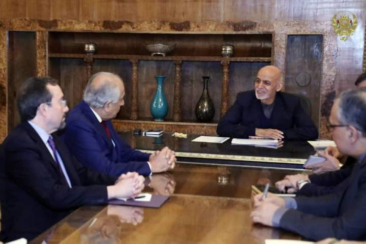 دیدار زلمی خلیل زاد با رئیس جمهورغنی  - خبرگزاری افغان ایرکا