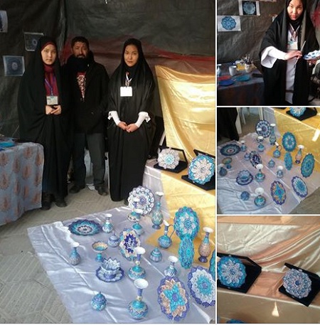اولین بخش نمایشگاه کار افرین مهاجرین؛ هنر دختر لعلی شگفت آفرین بود! - خبرگزاری افغان ایرکا