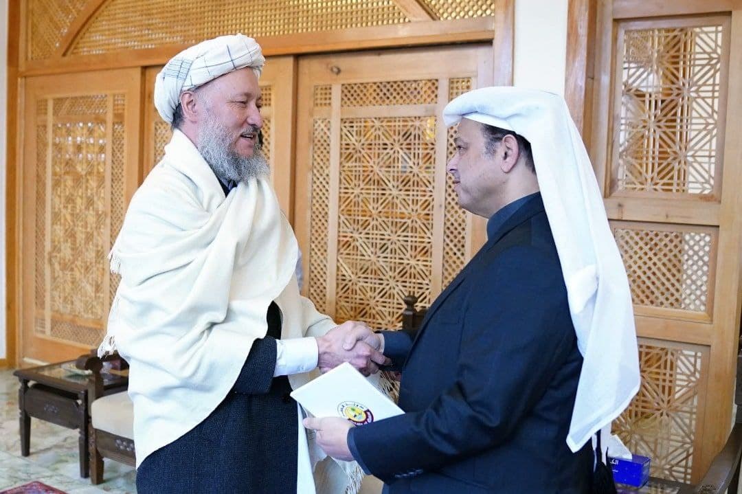  دیدار حنفی با سفیر قطر در کابل - خبرگزاری افغان ایرکا