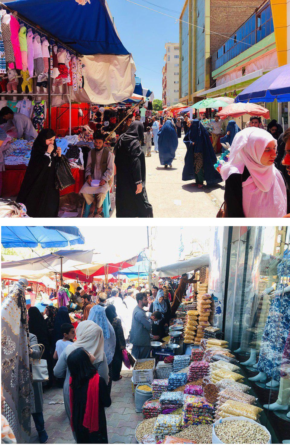 تصاویری از آمادگی مردم افغانستان برای عید فطر؛ افزایش دو برابری بهای مواد خوراکه - تصویر دوم خبر