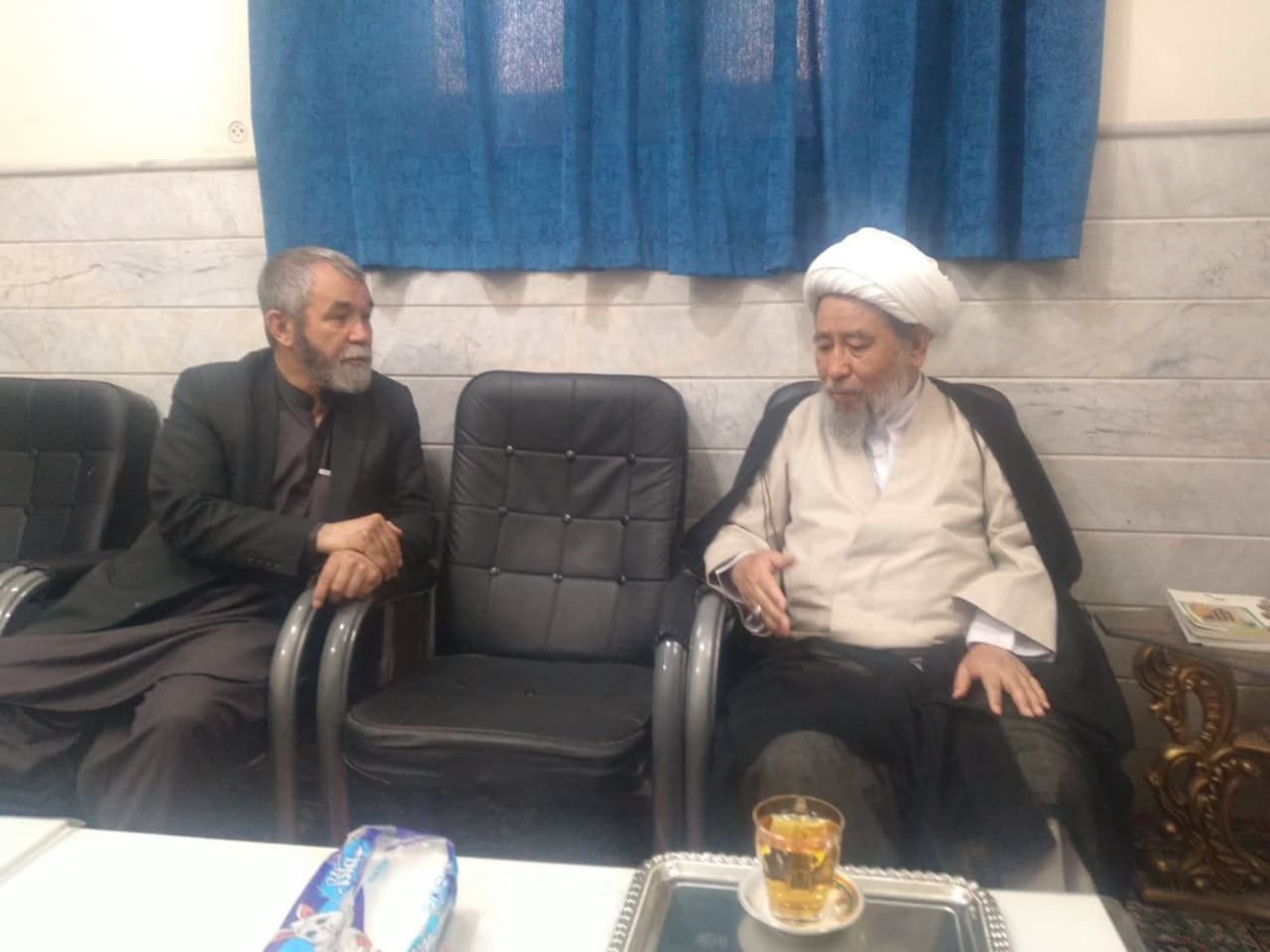 دبیر کل حزب رفاه ملی افغانستان با آیت الله العظمی محمدباقر فاضلی بهسودی دیدار و ملاقات نمود