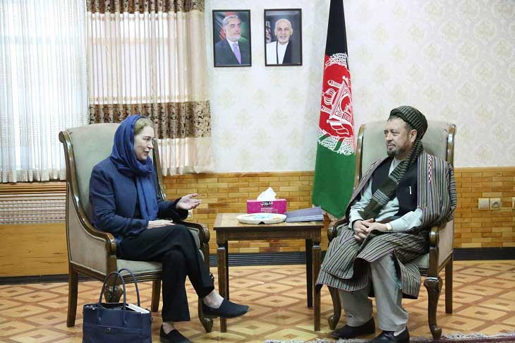  محقق در دیدار با سرپرست دفتر یوناما نگرانی خود را از امنیت شکننده و چگونگی بایومتریک رأی دهندگان ابراز کرد - خبرگزاری افغان ایرکا
