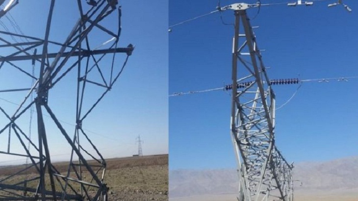 افراد ناشناس پایه های برق سلما به هرات افغانستان را تخریب کردند - خبرگزاری افغان ایرکا