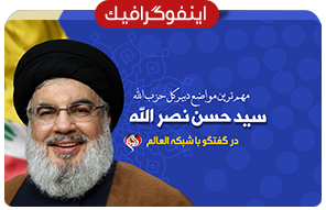 اینفوگرافیک | مهم ترین مواضع «سیدحسن نصرالله» در گفتگو با العالم - خبرگزاری افغان ایرکا