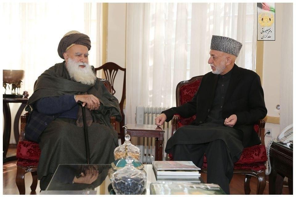 دیدار حامد کرزی با سیاف در پیوند به گفتگوهاى صلح و جنجال هاى انتخاباتى - خبرگزاری افغان ایرکا