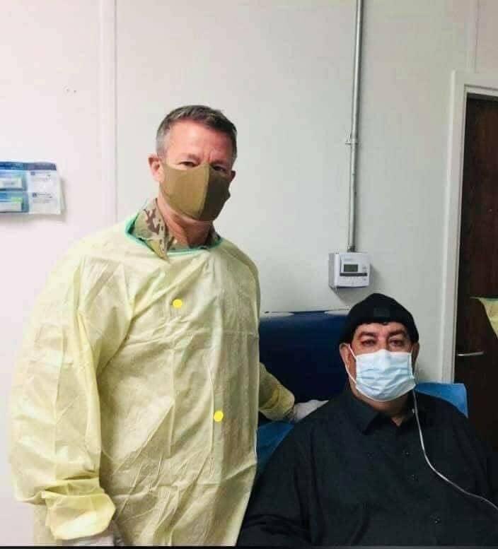 اسکات میلر به دیدار گل آغا شیرزی به شفاخانه رفت - تصویر دوم خبر