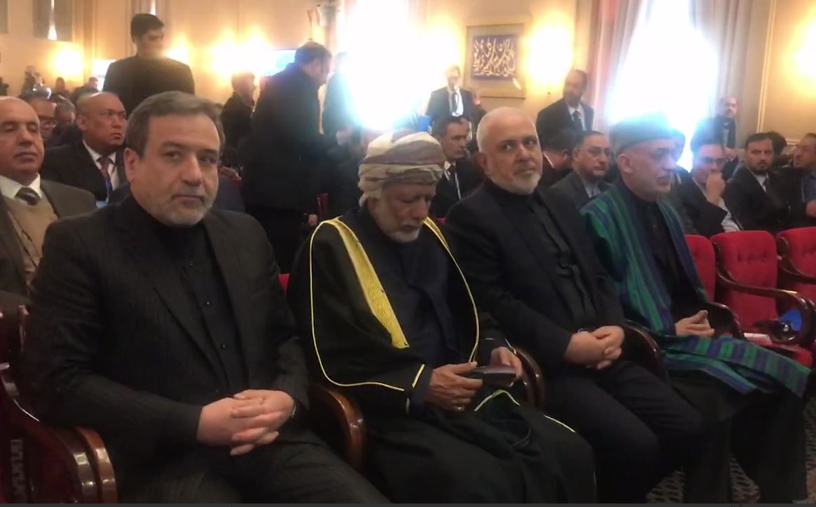 آغاز مجمع گفت وگوی تهران با حضور ظریف، یوسف بن علوی و حامد کرزی - خبرگزاری افغان ایرکا