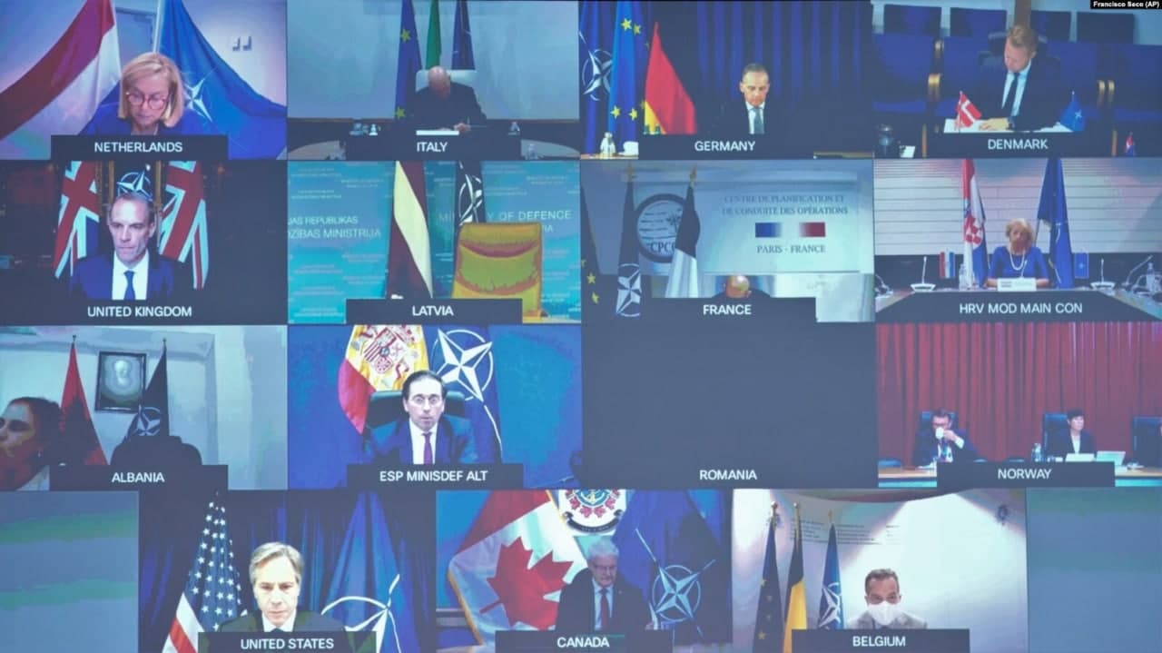 برگزاری نشست اضطراری مجازی وزیران خارجۀ کشورهای عضو ناتو در بروکسل - خبرگزاری افغان ایرکا