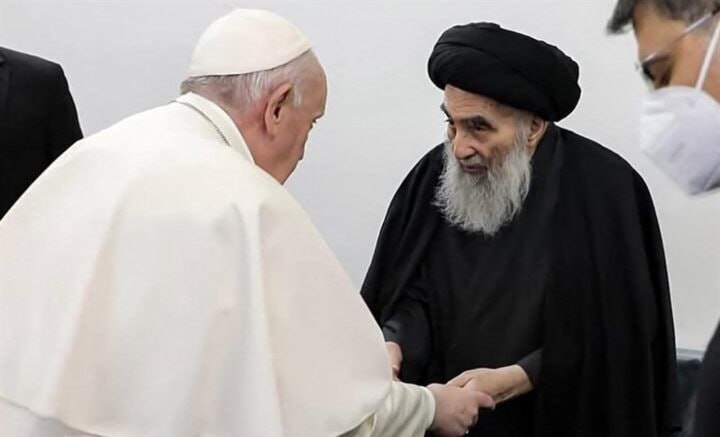 آیت الله سیستانی درگذشت پاپ فرانسیس را تسلیت گفت 