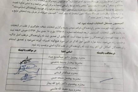 شهلا حق، سرپرست دبیرخانه کمیسیون انتخابات از وظیفه اش کنار رفت - خبرگزاری افغان ایرکا