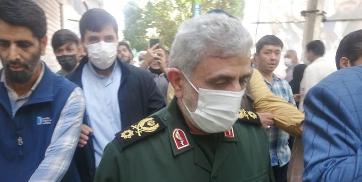  حضور سردار قاآنی در جمع راهپیمایان روز قدس لشکر فاطمیون در مشهد  - خبرگزاری افغان ایرکا