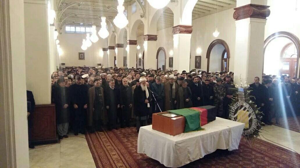 مراسم نماز بر جنازه گیلانی در ارگ ریاست جمهوری برگزار شد - خبرگزاری افغان ایرکا