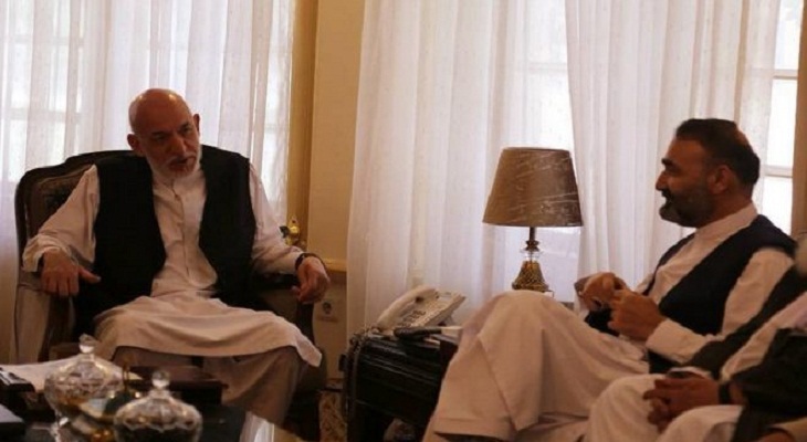 عطامحمد نور در آستانه اعلام موجودیت شورای ائتلاف با حامد کرزی دیدار کرد - خبرگزاری افغان ایرکا