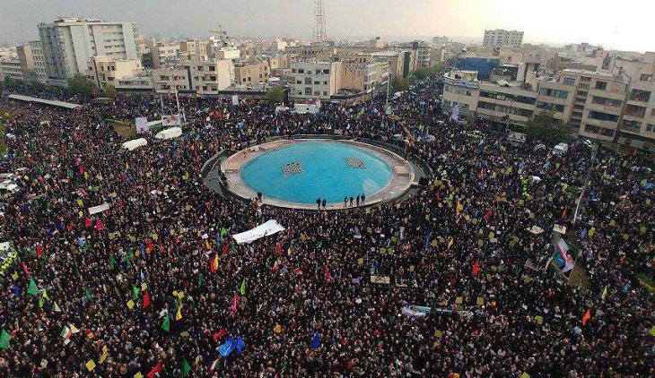 اجتماع میلیونی مردم تهران در میدان انقلاب این شهر علیه «آشوبگری» - خبرگزاری افغان ایرکا