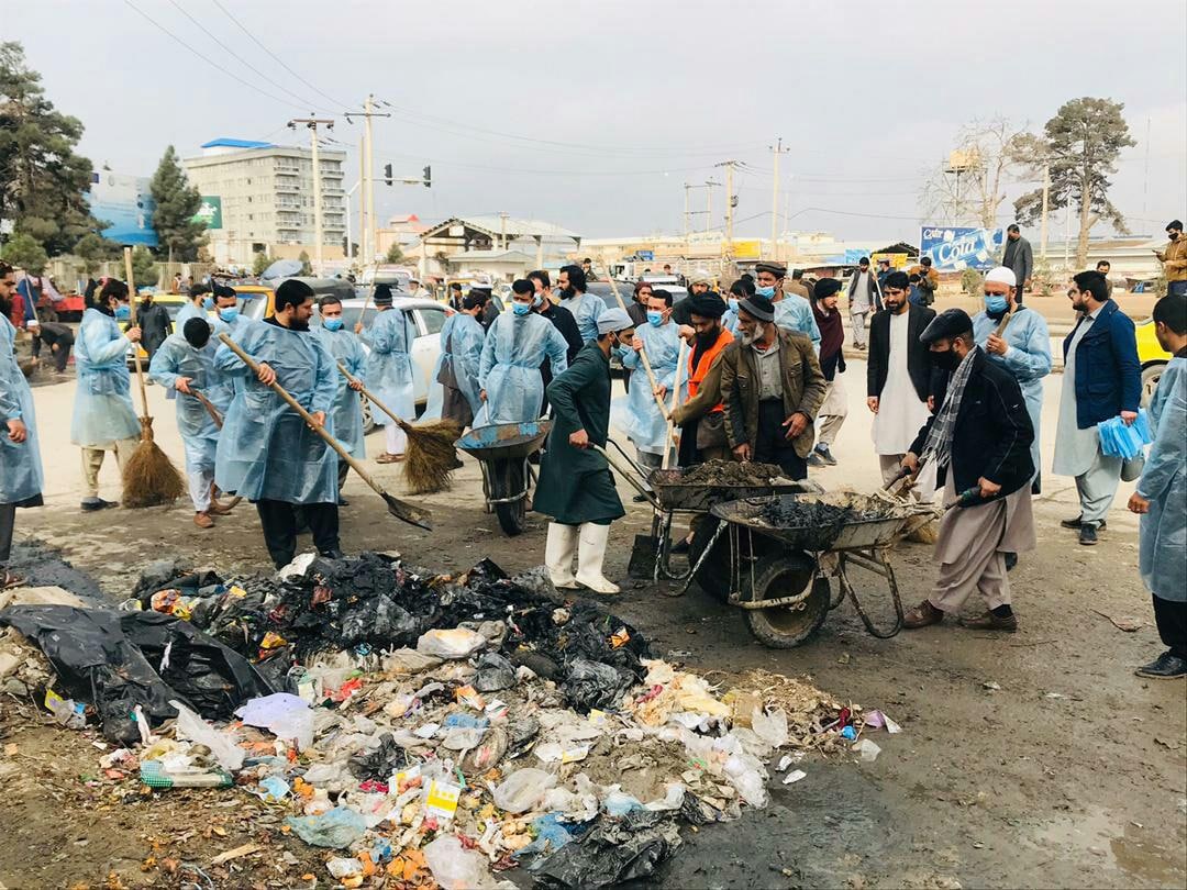  حشر عمومی پاک کاری شهرمزارشریف در آستانه سال نو - تصویر دوم خبر