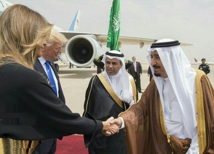  استقبال پادشاه عربستان از ملانیا همسر ترامپ! - تصویر دوم خبر