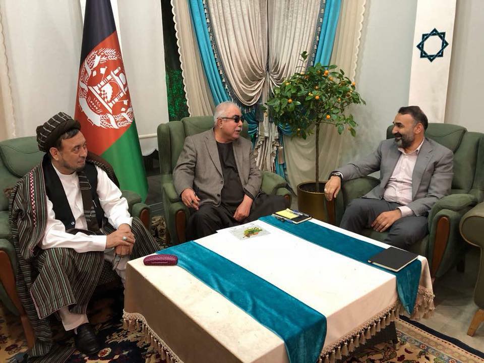 دیدار مجدد «عطا محمد نور» و «محمد محقق» با «جنرال دوستم» در آنکارا - خبرگزاری افغان ایرکا