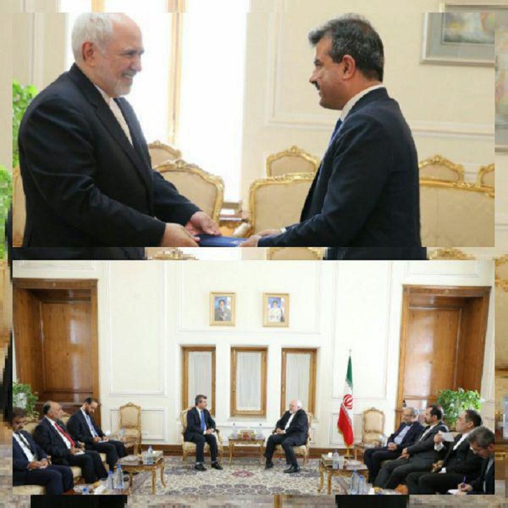 سفیر جدید کشورمان رونوشت استوارنامه خود را تقدیم ظریف کرد - خبرگزاری افغان ایرکا