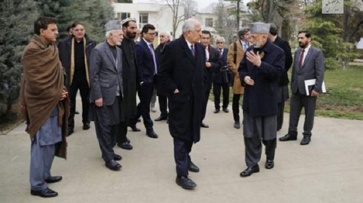 خلیلزاد با کرزی در مورد «فهرست هیات مذاکرات بین الافغانی» گفتگو کرد - خبرگزاری افغان ایرکا