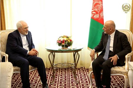 رئیس جمهور غنی در دیدار با وزیر امور خارجه ایران بر مبارزه جدی با تروریزم تاکید کردند - خبرگزاری افغان ایرکا