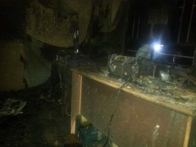 رادیو صدای عدالت در غور به آتش کشیده شد - تصویر سوم خبر