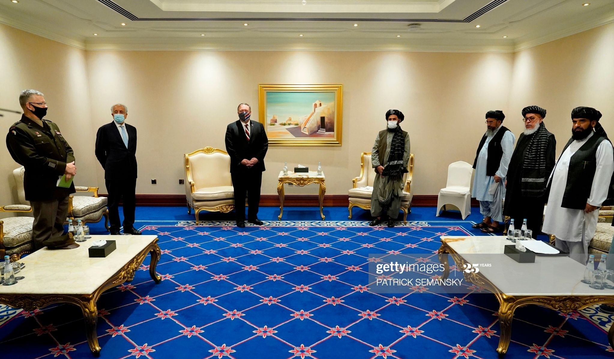 دیدار وزیر امور خارجه امریکا با رهبران طالبان در قطر پیرامون خروج طالبان از لیست سیاه و آزادی باقیمانده زندایان - تصویر دوم خبر