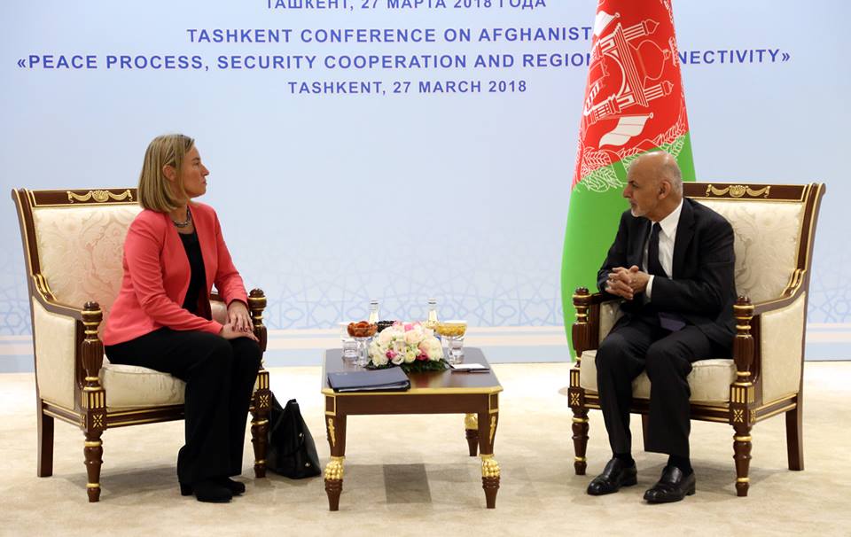 رئیس جمهور غنی با خانم موگرینی مسئول روابط خارجی اتحادیۀ اروپا دیدار کرد - خبرگزاری افغان ایرکا