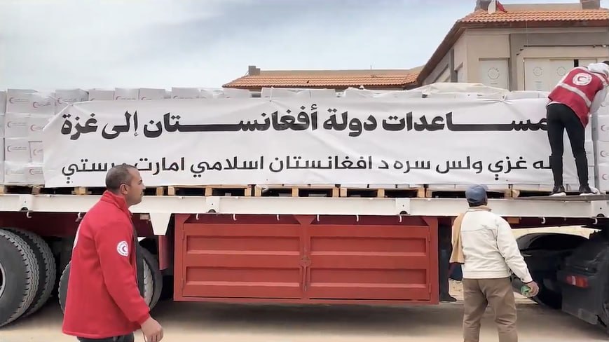 طالبان 530 تُن مواد ضروری به مردم غزه کمک کرد - تصویر سوم خبر