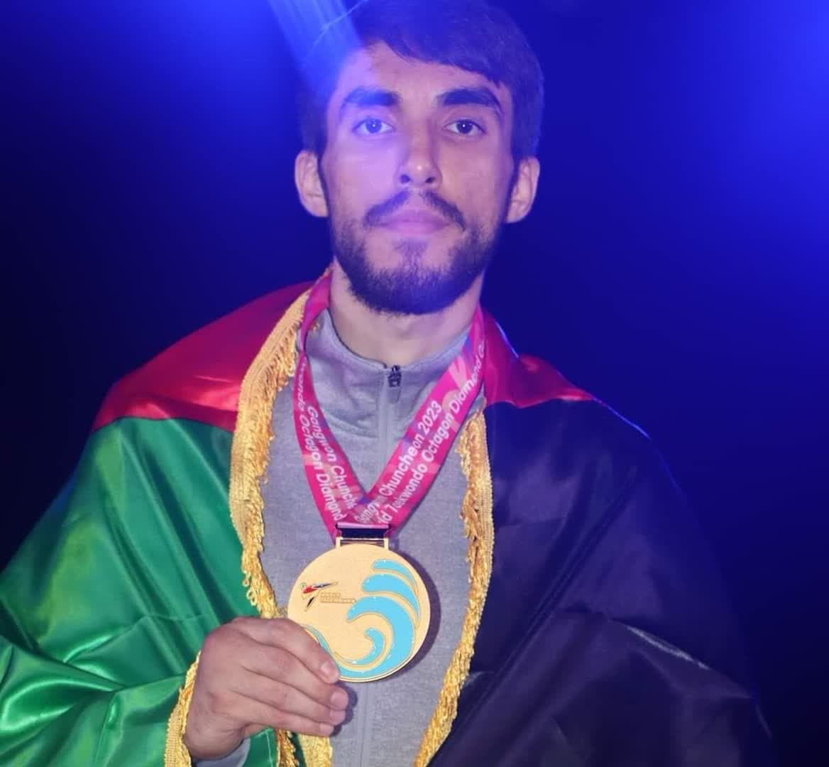 محسن رضایی از افغانستان قهرمان فستیوال جهانی تکواندو شد