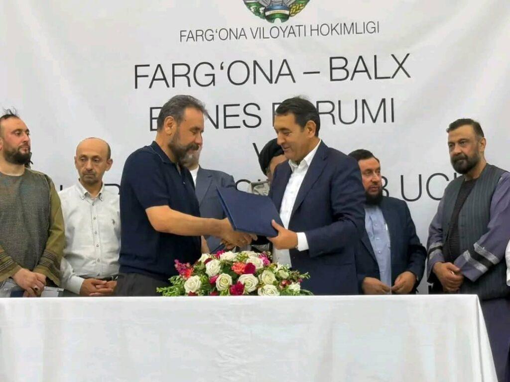 امضای 25 تفاهم نامه  به ارزش 50 میلیون دالر میان تاجران افغانستان و ازبکستان 