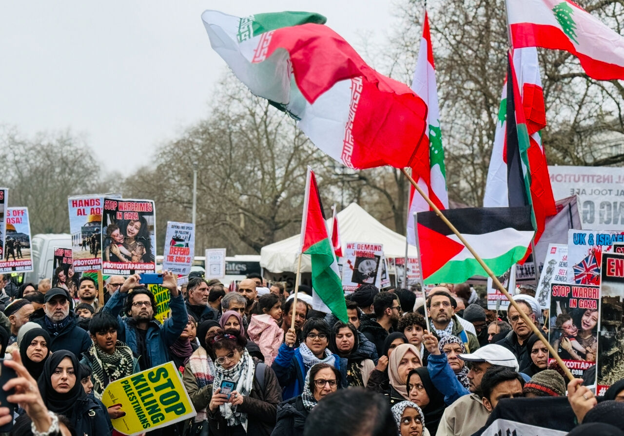 برگزاری راهپیمایی روز جهانی قدس در لندن؛ فریاد حمایت از فلسطین در قلب انگلیس طنین  افکند