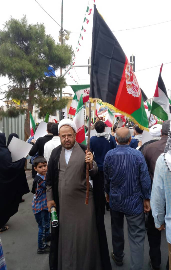 حضور مهاجران افغانستان در مراسم روز جهانی قدس در ایران
