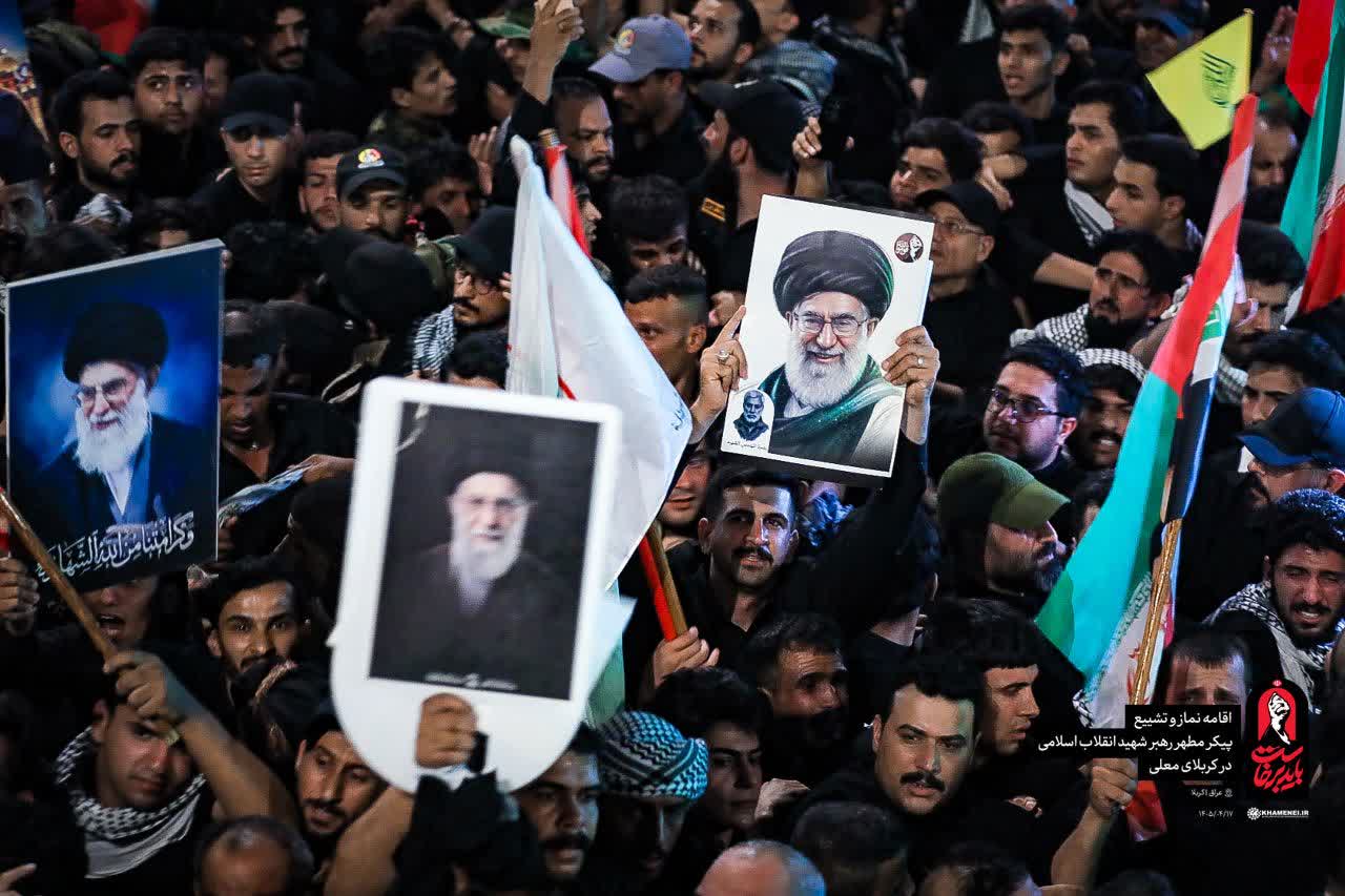 تشییع پیکر رهبر شهید ایران از نجف تا کربلا - گالری تصاویر خبر