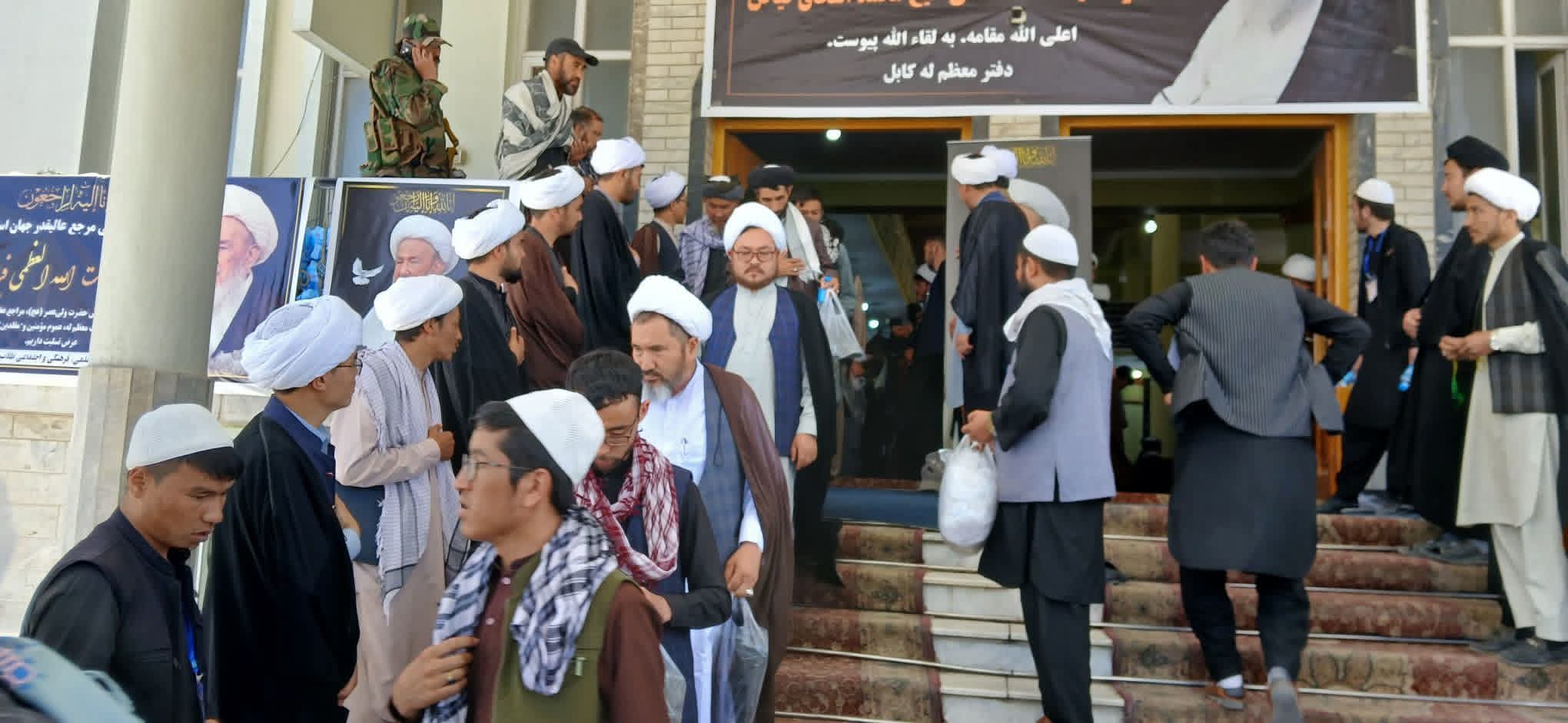 مراسم فاتحه خوانی و گرامی داشت حضرت آیت الله العظمی فیاض در کابل برگزار شد - گالری تصاویر خبر