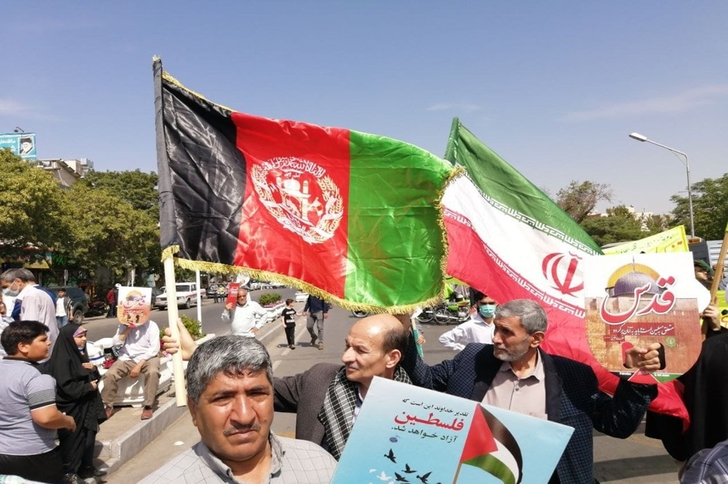 حضور مهاجران افغانستان در مراسم روز جهانی قدس در ایران